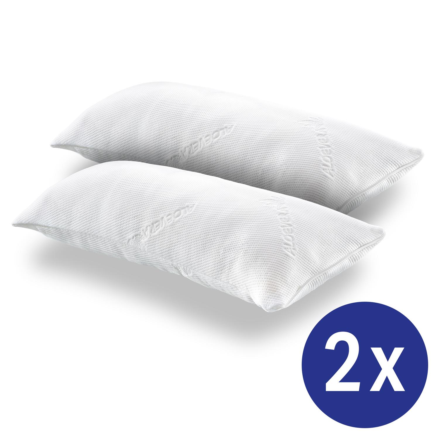 Paquete doble de almohadas viscoelásticas CloudComfort 40 x 80 cm