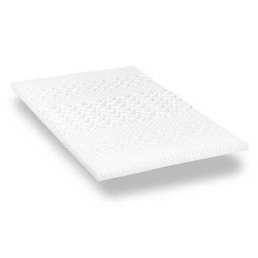 Topper de espuma fría CloudComfort Cool 160 x 200 cm H2/H3, altura 7 cm, nivel de firmeza H2/H3, topper de 7 zonas con cara de verano e invierno + almohada con efecto refrescante Sleezzz® Cool