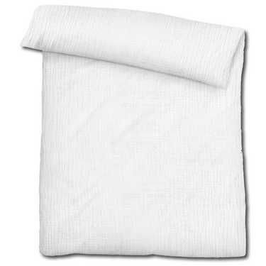 Ropa de cama de muselina Sleezzz® blanca 135 x 200 cm + 80 x 80 cm