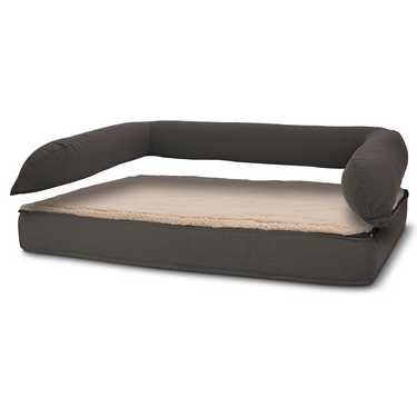 Cama ortopédica para perros 100 x 70 x 27 cm con respaldo talla M