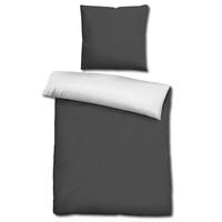 CloudComfort Basic ropa de cama reversible negro/blanco 155 x 220 + 80 x 80 cm