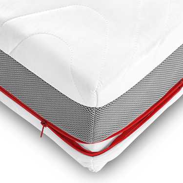 Colchón ortopédico de muelles ensacados de 7 zonas Sleezzz Premium 90 x 200 cm, altura 23 cm, nivel de firmeza H2/H3