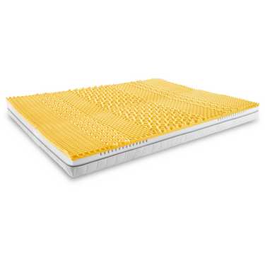 Colchón viscoelástico de 7 zonas Sleezzz Smart 120 x 200 cm, altura 18 cm, nivel de firmeza H3 con espuma viscoelástica con memoria de aire + almohada ortopédica Sleezzz Premium con efecto gel para el cuello 32 x 60 cm