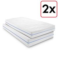 Colchón ergonómico doble 90x200 cm 7 zonas Supportho Premium, altura 18 cm, nivel de firmeza H2/H3, juego gemelo