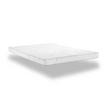 Topper de espuma fría Supportho Premium topper 120 x 200 cm H3, altura 9 cm, grado de dureza H3 con funda antibacteriana CloudComfort Basic almohada de copos de gel 40 x 80 cm