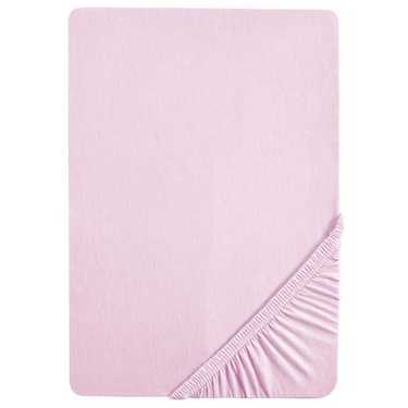 Pack económico 3 colores Castell sábana bajera jersey rosa/lila/taupe 90 x 190 - 100 x 200 cm (4 piezas)