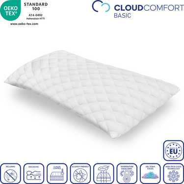 2 x Almohada de gel CloudComfort Basic 40 x 80 cm