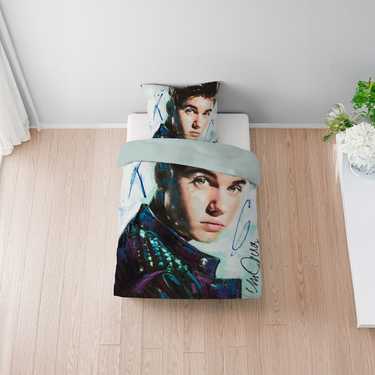 Ropa de cama reversible de microfibra Castell Justin Bieber de Sid Maurer 135 x 200 + 80 x 80 cm