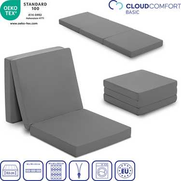 Colchón plegable CloudComfort Basic 65 x 190 cm