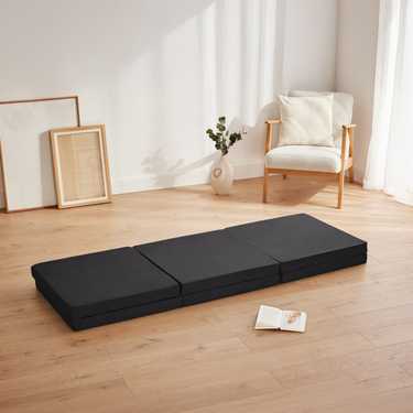 CloudComfort Basic colchón doble plegable para invitados 140 x 195 cm se puede utilizar como cama individual, cama doble y asiento