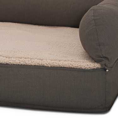 80 x 55 x 23 cm cama ortopédica para perros con respaldo tamaño M