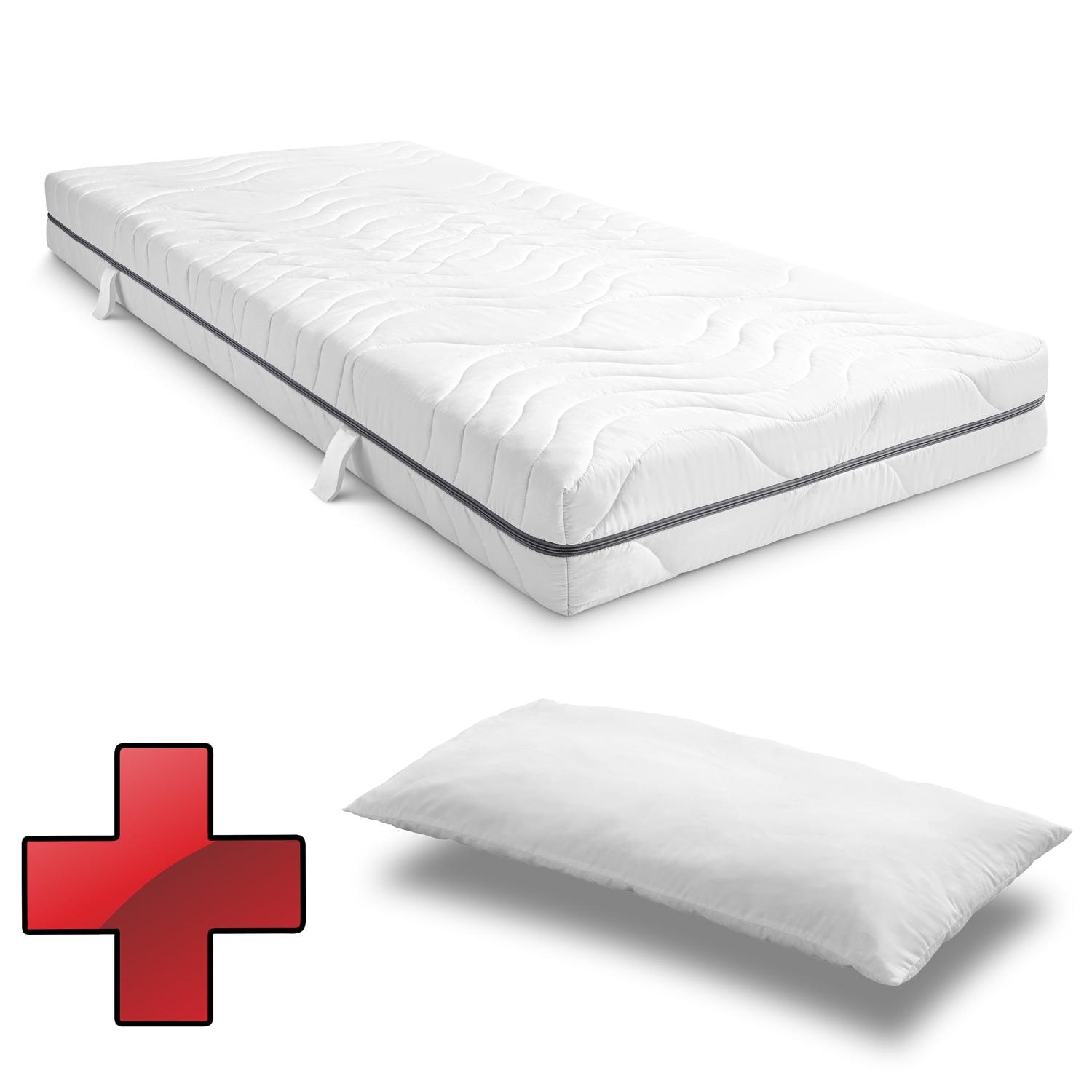 Colchón Sleezzz® Smart 90x200 cm + almohada CloudComfort Basic de microfibra 40 x 80 cm Colchón Sleezzz® Smart 90x200 cm + almohada CloudComfort Basic de microfibra 40 x 80 cm