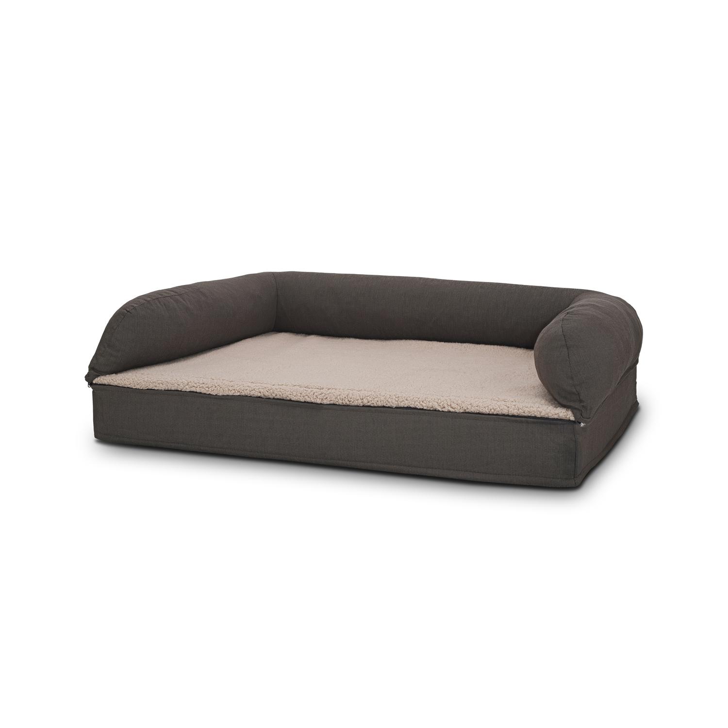 Cama ortopédica para perros 100 x 70 x 27 cm con respaldo talla M