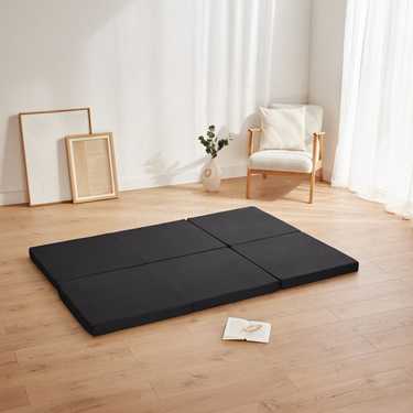 CloudComfort Basic colchón doble plegable para invitados 140 x 195 cm se puede utilizar como cama individual, cama doble y asiento