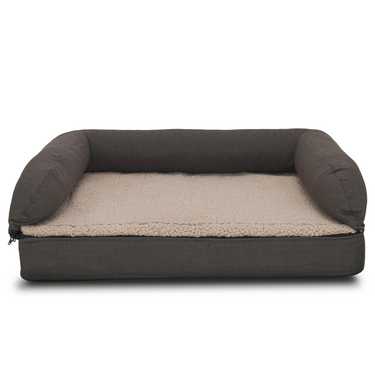 80 x 55 x 23 cm cama ortopédica para perros con respaldo tamaño M