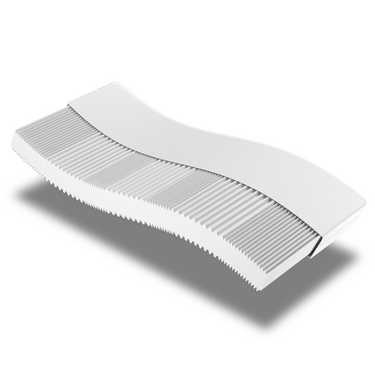 Supportho Premium colchón ortopédico de espuma fría 100 x 200 cm, altura 18 cm, firmeza H2/H3 + Supportho almohada confort efecto gel 40 x 80 cm