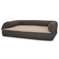 Cama ortopédica para perros 120 x 80 x 31 cm con respaldo talla M