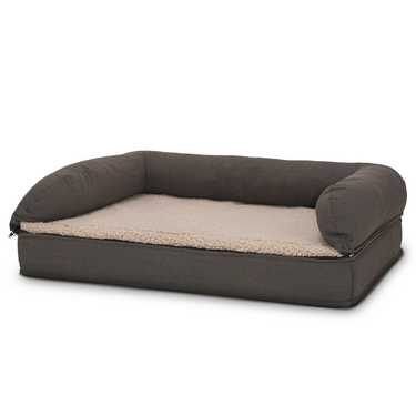 80 x 55 x 23 cm cama ortopédica para perros con respaldo tamaño M