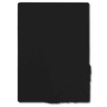 CloudComfort Basic sábana bajera jersey stretch negro 140 x 190 - 160 x 200 cm