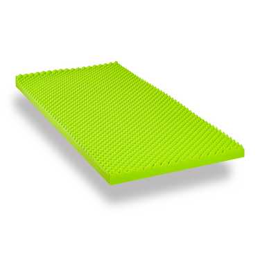 Supportho topper premium de espuma fría 80 x 200 cm H3, altura 9 cm, grado de dureza H3 con funda antibacteriana