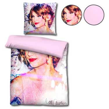 Castell microfibra ropa de cama reversible Taylor Swift por Sid Maurer 155 x 220 + 80 x 80 cm