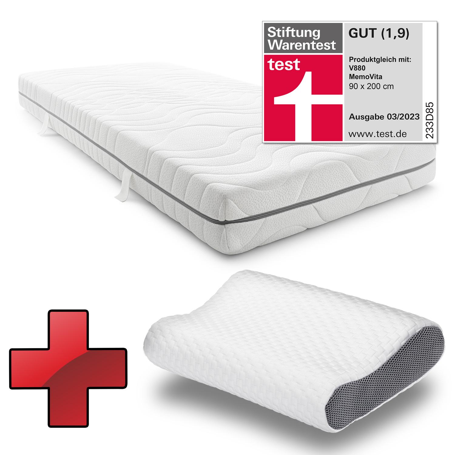 Colchón Sleezzz® Smart 90x200 cm + almohada Sleezzz® Premium efecto memoria