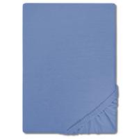 CloudComfort Basic sábana bajera jersey stretch azul 120 x 200 cm