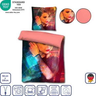 Castell microfibra ropa de cama reversible Taylor Swift por Sid Maurer 155 x 220 + 80 x 80 cm