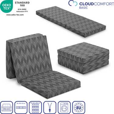 Colchón plegable CloudComfort Basic 65 x 190 x 8,5 cm