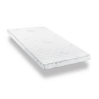 Supportho topper premium de espuma fría 80 x 200 cm H3, altura 9 cm, grado de dureza H3 con funda antibacteriana