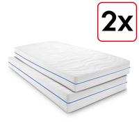 Colchón ergonómico doble 80x200 cm Supportho Premium 7 zonas, altura 18 cm, nivel de firmeza H2/H3 Twin