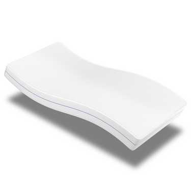 Supportho Premium colchón ortopédico de espuma fría 100 x 200 cm, altura 18 cm, firmeza H2/H3 + Supportho almohada confort efecto gel 40 x 80 cm