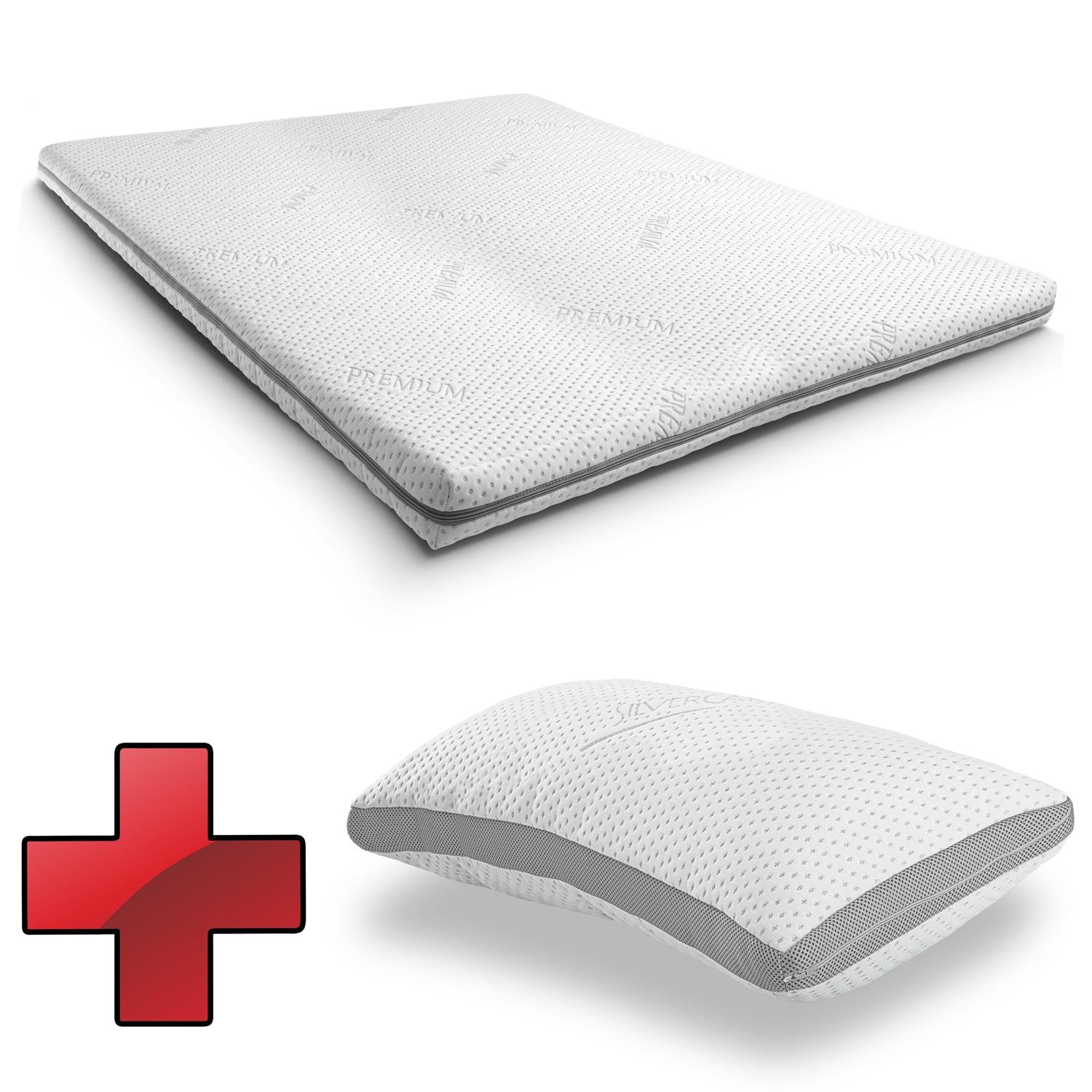 Supportho topper premium 140 x 200 cm H3 + Supportho almohada efecto gel 40 x 80 cm Supportho topper premium 140 x 200 cm H3 + Supportho almohada efecto gel 40 x 80 cm