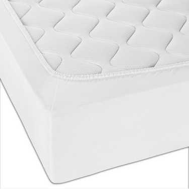 Paquete doble de sábanas bajeras CloudComfort Basic jersey stretch blanco 180 x 190 - 200 x 200 cm (2 piezas)